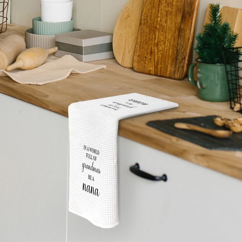 Pugwak Nana Kitchen Dish Towel 16x24 Grandma Gift Decorative Tea Towel New - Picture 4 of 7